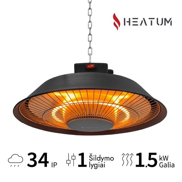 Infraraudonųjų spindulių šildytuvas Heatum H1500 AURA