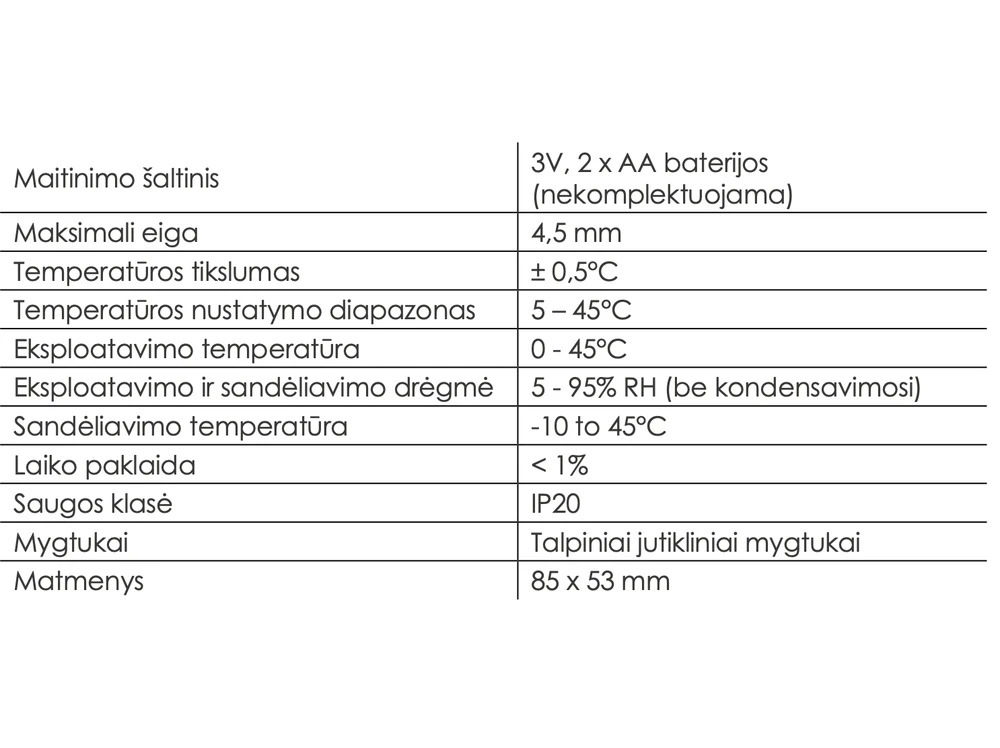 Išmanioji radiatoriaus termostatinė galva Konveka THZ