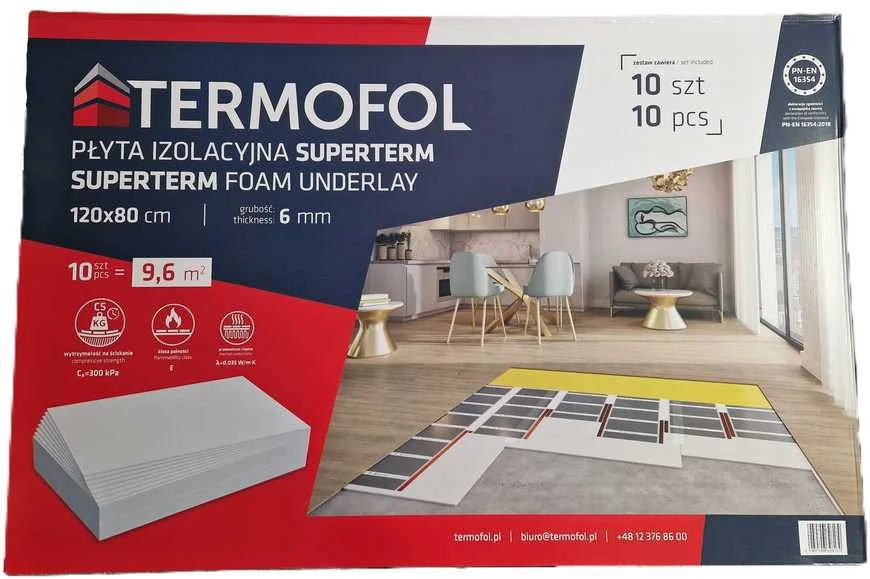 TERMOFOL SUPERTERM 6mm izoliacinis paklotas po vinilu