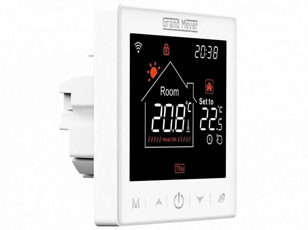 Komplektas: Grand Meyer® EcoNG170 grindų šildymo kilimėlis 170W/m + WiFi termostatas SN10, NG kilimėliai(modelis, plotas, išmatavimai, galia): EcoNG170-055, 5,5m2, 0,5x11m, 935W