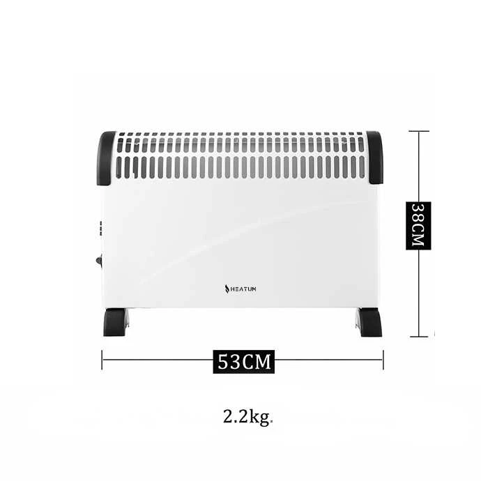 Konvekcinis šildytuvas (elektrinis radiatorius) Heatum THERMA H2000 Juodas