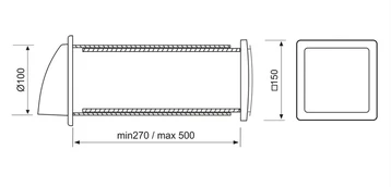 Mmotors Jsc Mini rekuperatorius su šilumokaičiu Eco-Fresh01 (LUX)