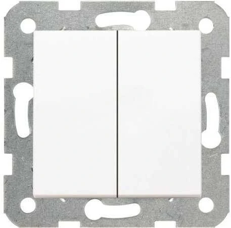 Panasonic Karre 2 klavišų potinkinis jungiklis, baltas, 10A, 250V (90963602)