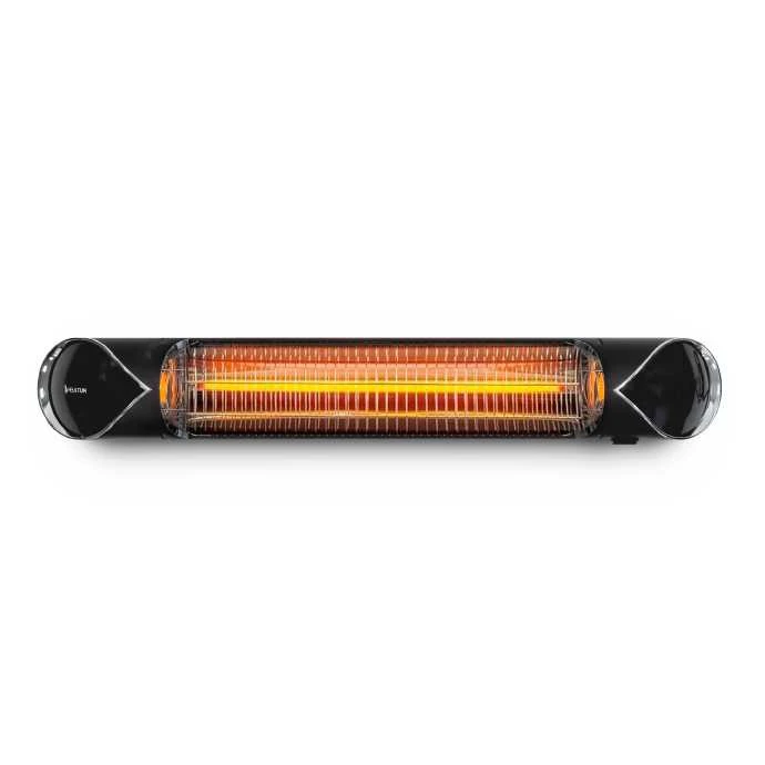 Pastatomas Infraraudonųjų spindulių šildytuvas Heatum H2500R CORE Juodas su trikoju stovu