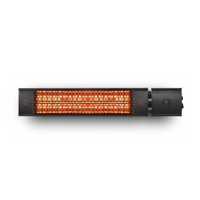 Pastatomas Infraraudonųjų spindulių šildytuvas Heatum H2000R URBAN Juodas su trikoju stovu