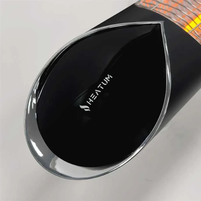 Pastatomas Infraraudonųjų spindulių šildytuvas Heatum H2500R CORE Juodas su trikoju stovu