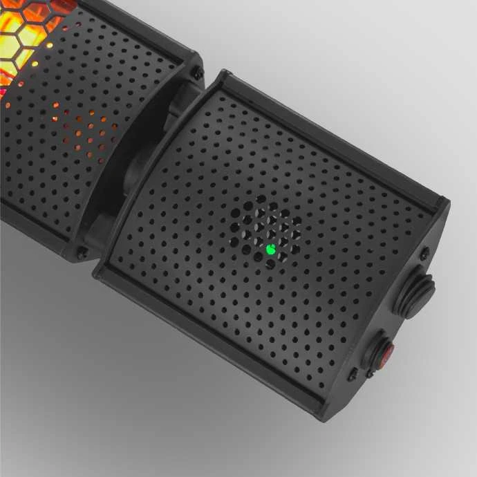 Pastatomas Infraraudonųjų spindulių šildytuvas Heatum H2000R URBAN Juodas su trikoju stovu