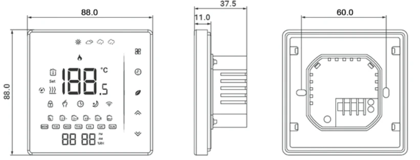 WiFi termostatas Konveka TW230-16 baltas