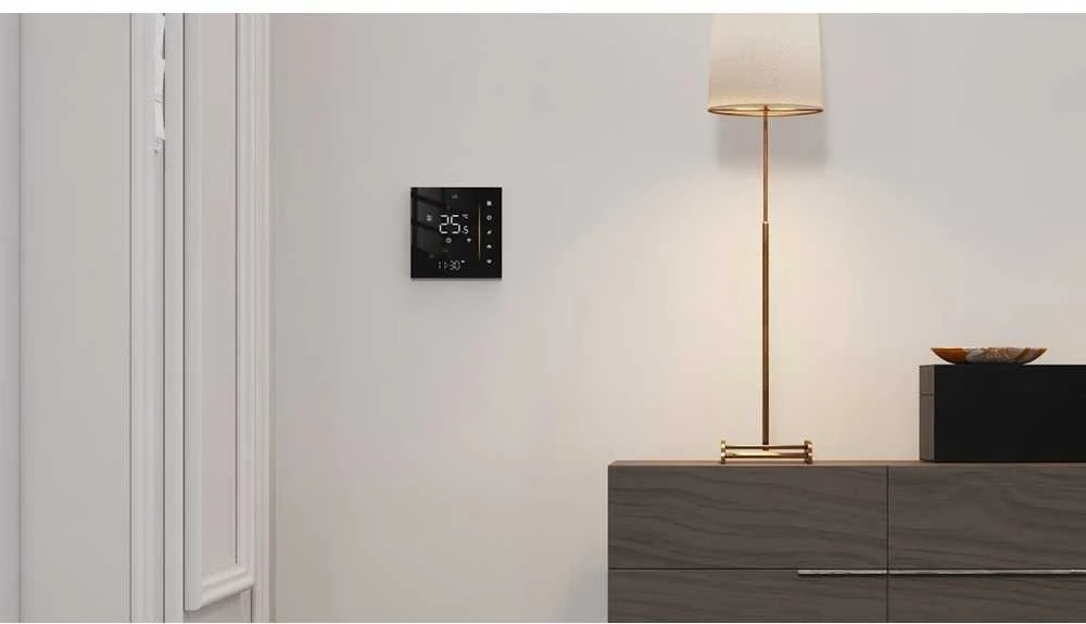 Programuojamas patalpos termostatas Konveka TW24, WiFi, potinkinis, 24V, Spalva: Juoda