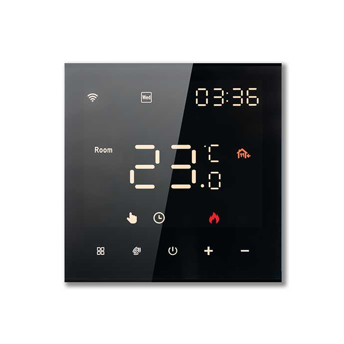 Programuojamas termostatas (Termoreguliatorius) Juodas ME82H(LED) WIFI