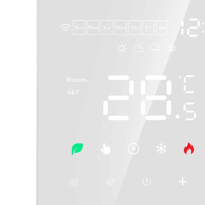 Programuojamas termostatas (Termoreguliatorius) Baltas ME82H(LED) WIFI