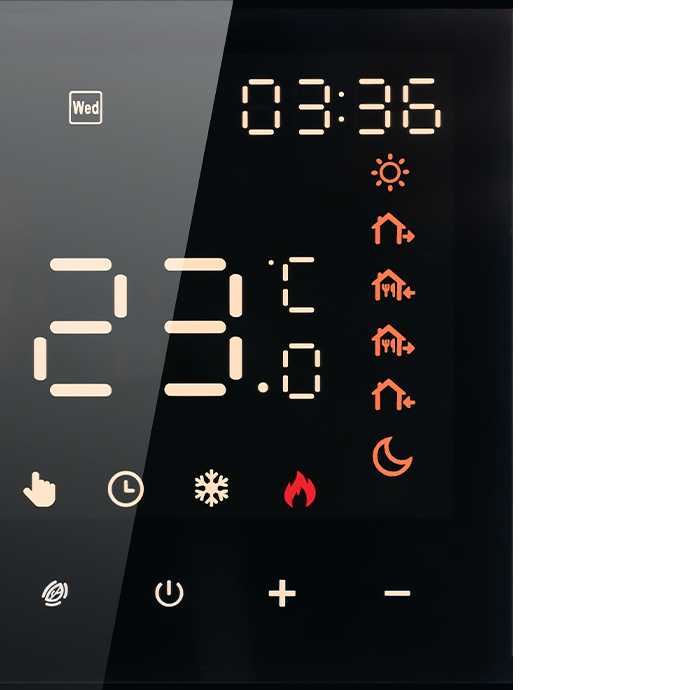 Programuojamas termostatas (Termoreguliatorius) Juodas ME82H(LED) WIFI