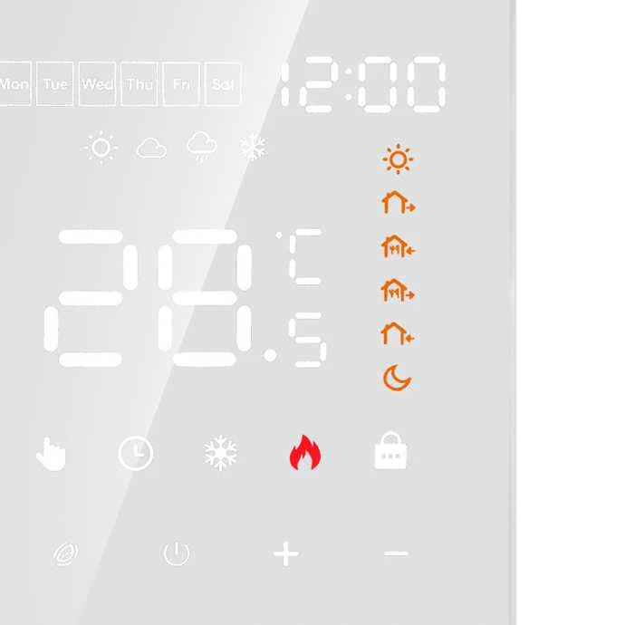Programuojamas termostatas (Termoreguliatorius) Baltas ME82H(LED) WIFI
