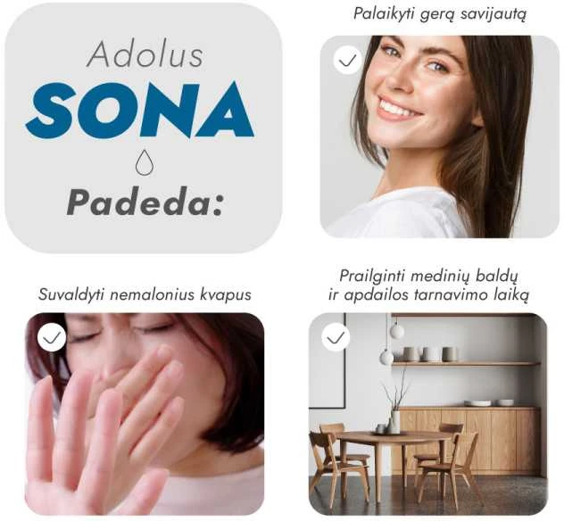 Ultragarsinis oro drėkintuvas Adolus SONA, 25W