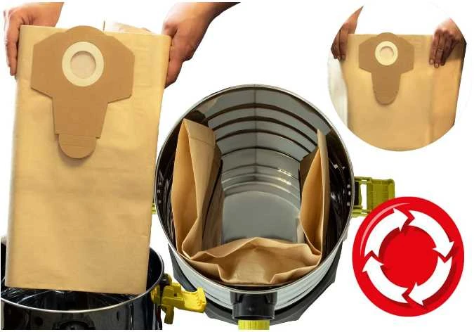 PARKSIDE Popierinis šiukšlių maišelis 30250132 5 vnt po 20 Ltr Grizzly/Parkside/ Caramba