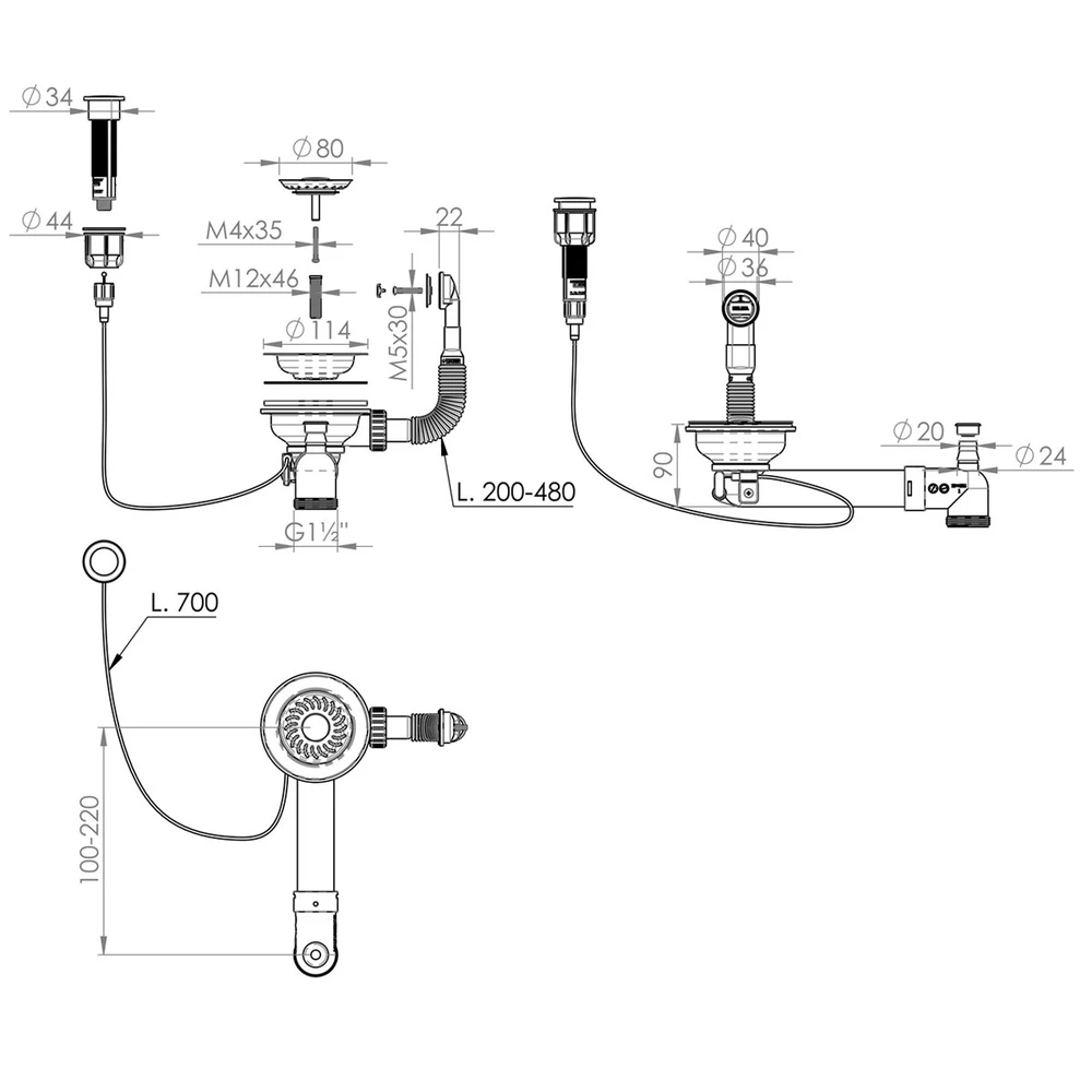 Automatinis paspaudžiamas plautuvės ventilis AQL-002V HELIKA