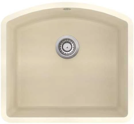 Compotexa Akmens masės plautuvė HELIKA Arca SQA103W, Silicsana spalva: Migdolinė | Blanched almond 113