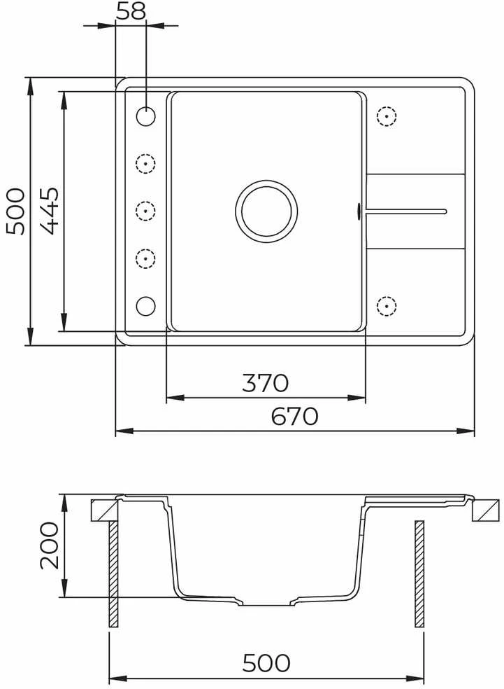 Compotexa Akmens masės plautuvė HELIKA Bella SQB102AW, Silicsana spalva: Pilka| Aliumetallic 202