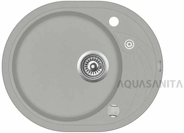 Compotexa Akmens masės plautuvė HELIKA Clarus SR102AW, Silicsana spalva: Šiltas betonas | Argent 220