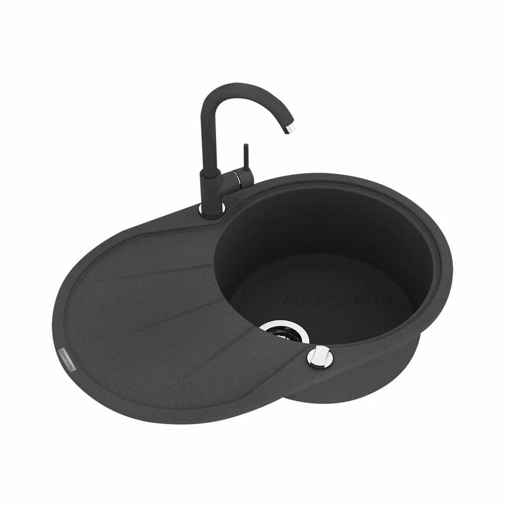 Plautuvė AQUASANITA CLARUS SR101AW 110 rusvai gelsvas -Sand, ekscentrinis ventilis