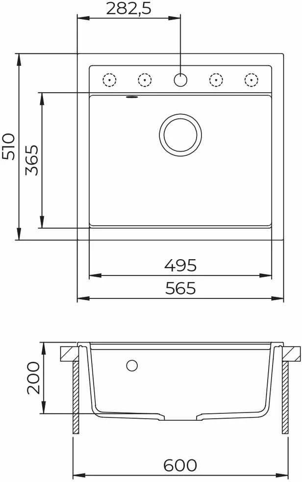 Compotexa Akmens masės plautuvė HELIKA Quadro SQQ100W, Silicsana spalva: Šviesiai ruda | Mocha warm 114
