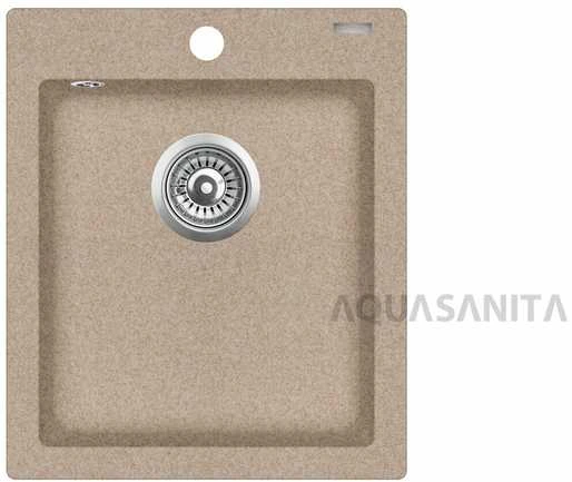 Plautuvė AQUASANITA SIMPLEX SQS100W 601 Juodas - Metallic, uždaromas ventilis