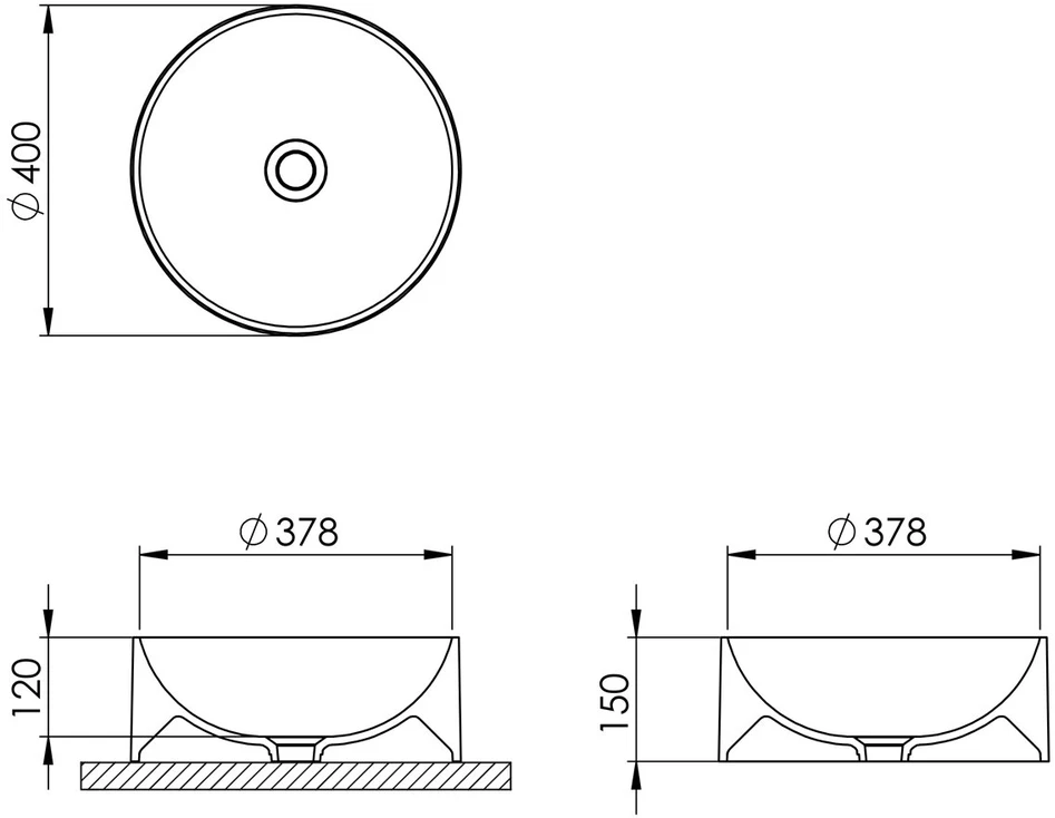 Compotexa Granito praustuvas voniai Fabela BQR40-601, juodos spalvos