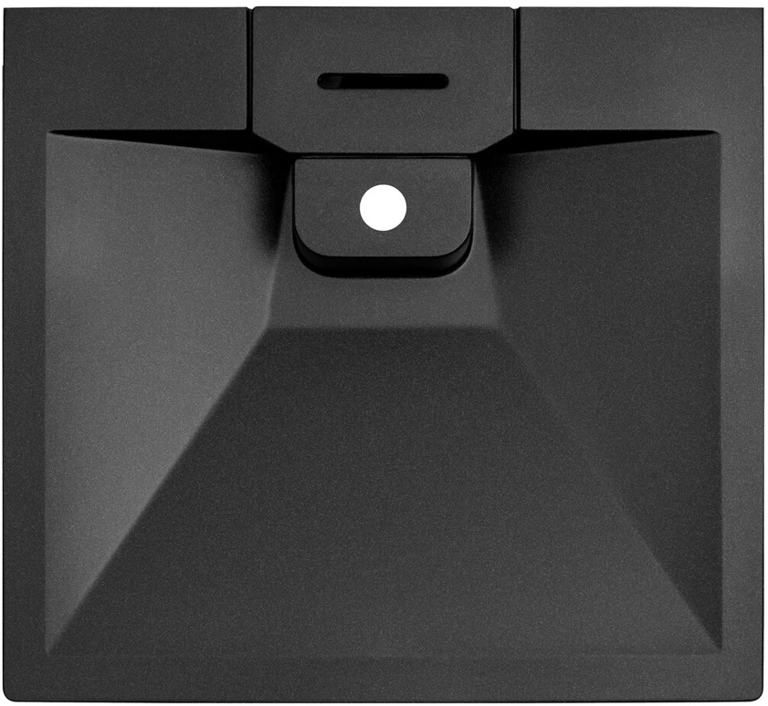 Compotexa Granito praustuvas voniai TURTL Locus BQW600-601, juodos spalvos
