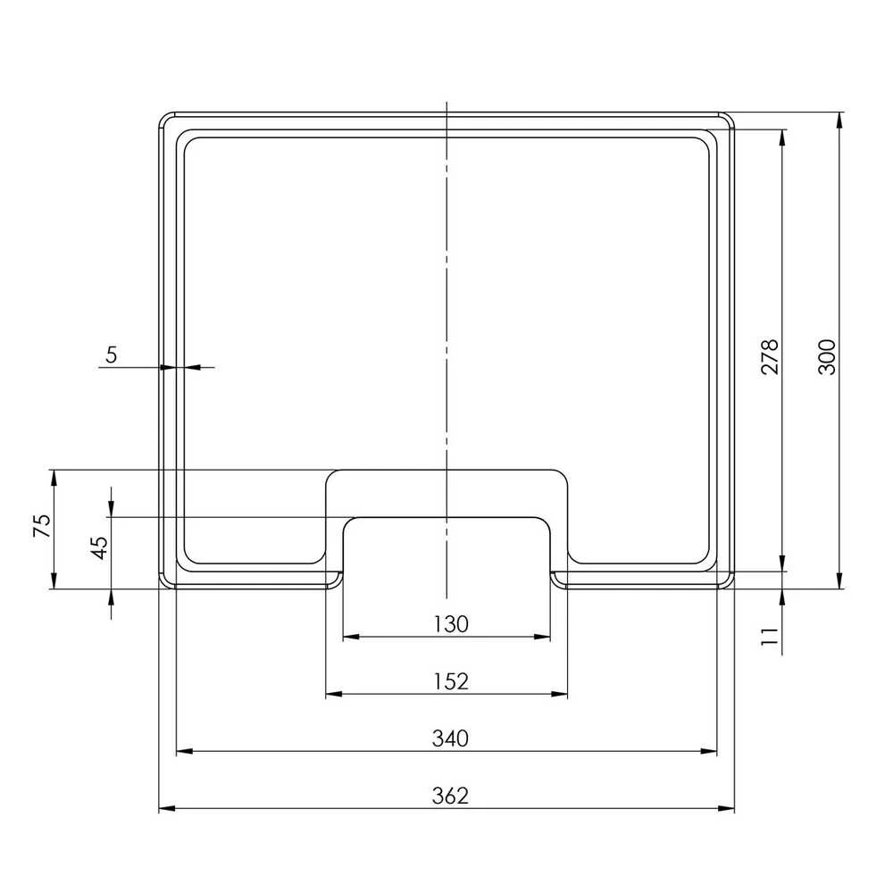 Compotexa Pjaustymo lentelė Quadro SQQ-362.300 (Sapele)