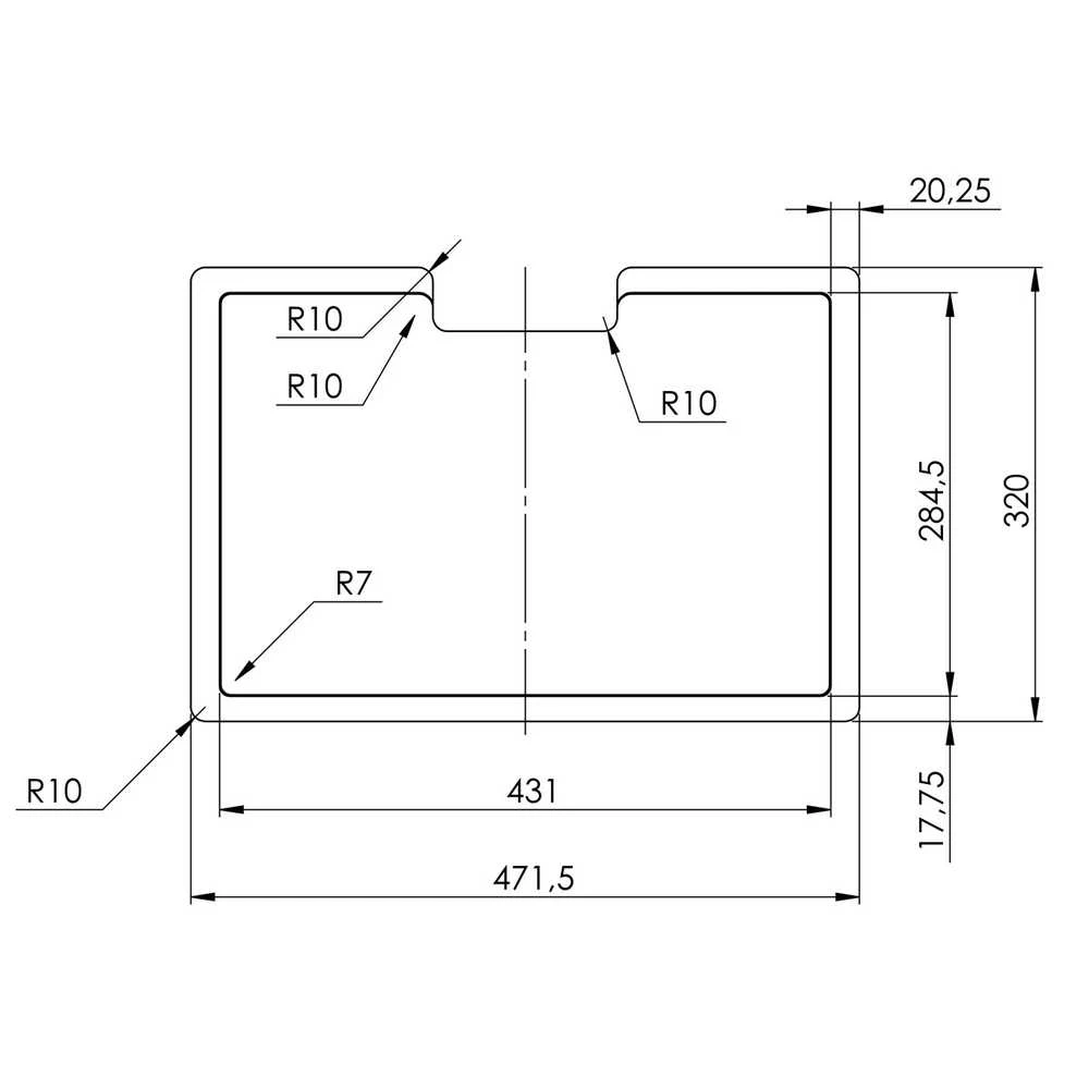 Compotexa Pjaustymo lentelė Tesa SQT-472.320 (Sapele)