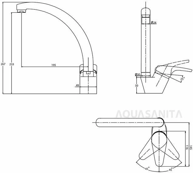 Maišytuvas Aquasanita 2813-710