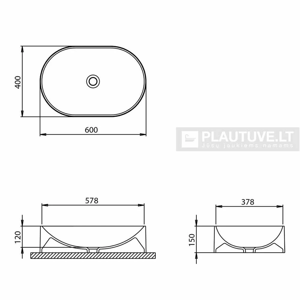 Praustuvas voniai Fabela BQR60-700