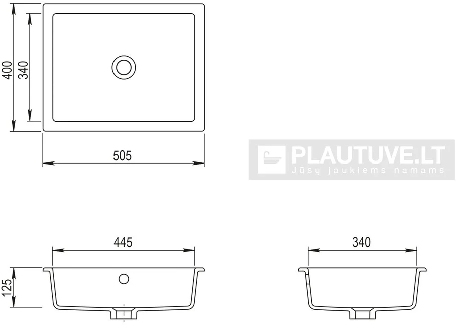 Praustuvas voniai Neces BQC50-700
