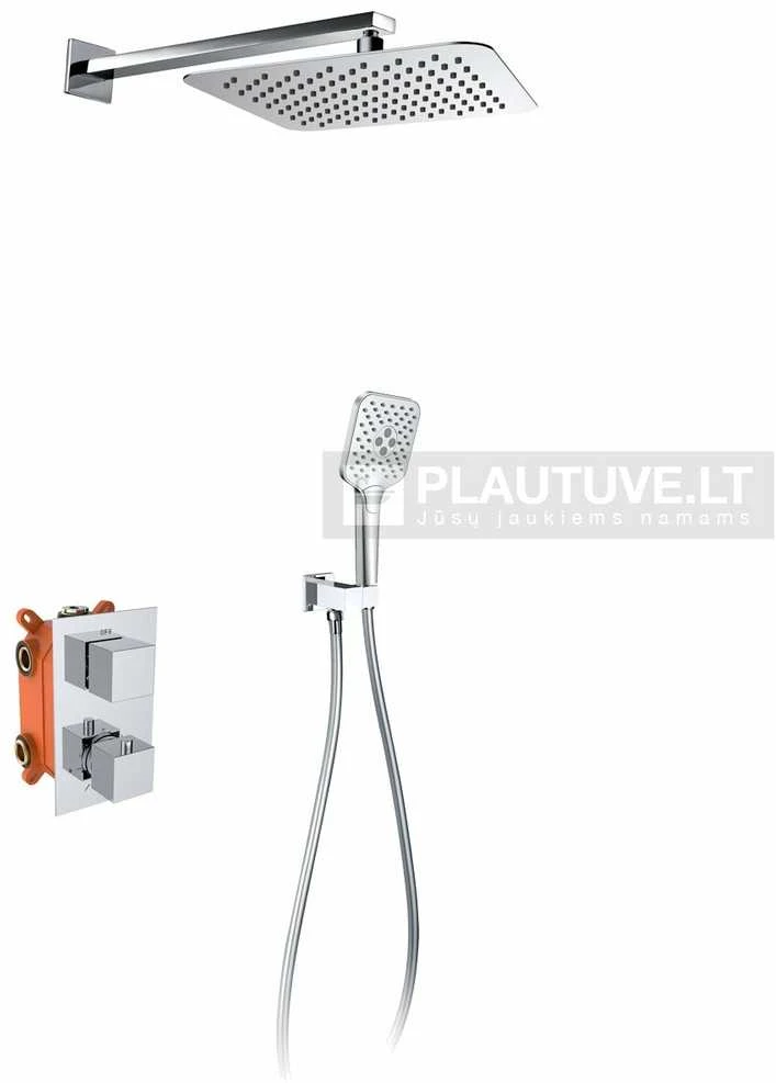 Termostatinė dušo sistema TURTL Versa 3393S-001 chromas