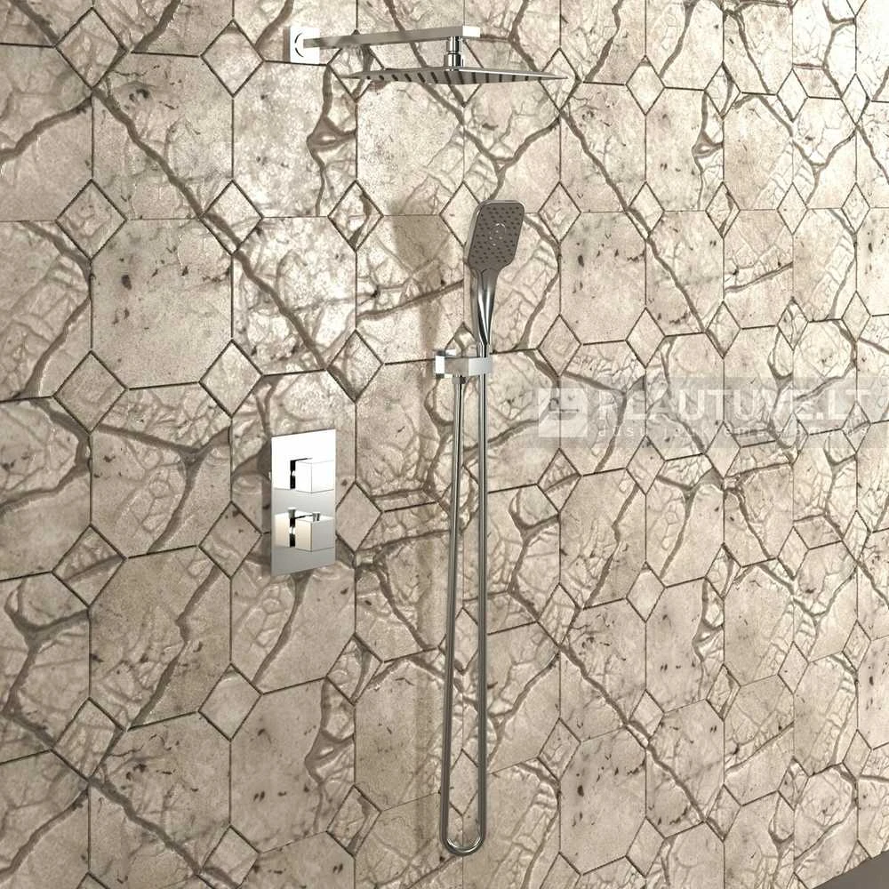 Termostatinė dušo sistema TURTL Versa 3393S-001 chromas