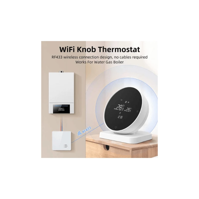 Moes Avatto WT498 išmanusis Wi-Fi + RF termostatas