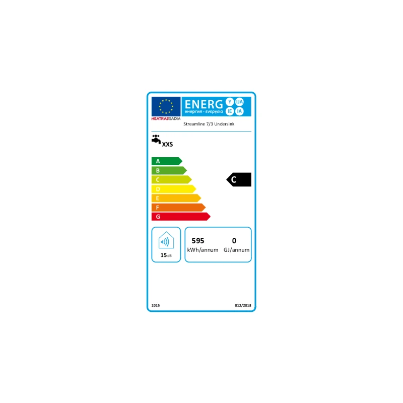 Vandens šildytuvas 3kW Heatrae Sadia Streamline