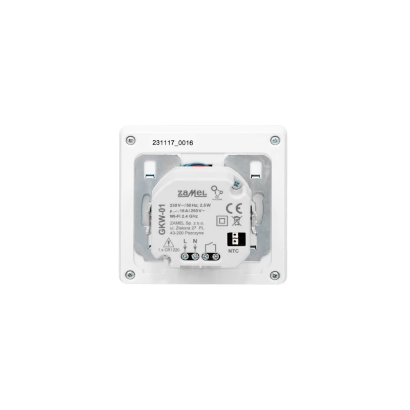 Zamel GKW-01 Wi-Fi termostatas baltas