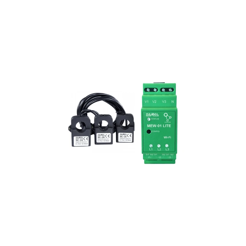 Zamel Supla MEW-01 Lite - WiFi energijos monitorius 3F+N