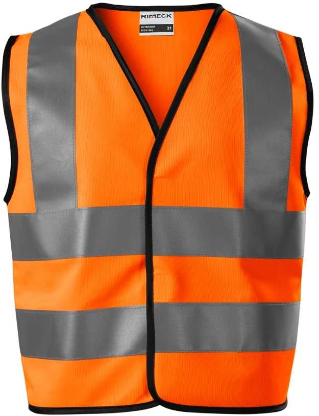 Adler Vaikiška Atspindinti Liemenė RIMECK HV Bright 9V4, Oranžinė