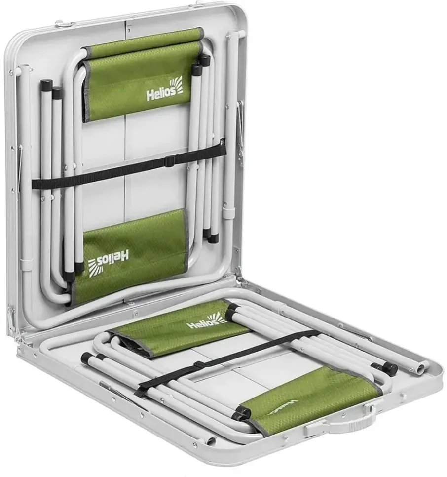 Lauko baldų komplektas Baldų Komplektas Turistinių Helios Stalas+ 4 Kėdės 120X60X70cm