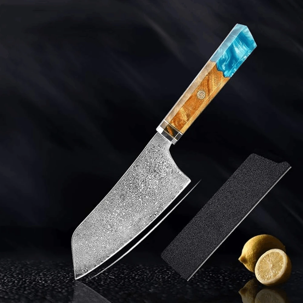 Damasko Plieno 15.5cm Kapojimo Peilis Usugiri JH-D-015