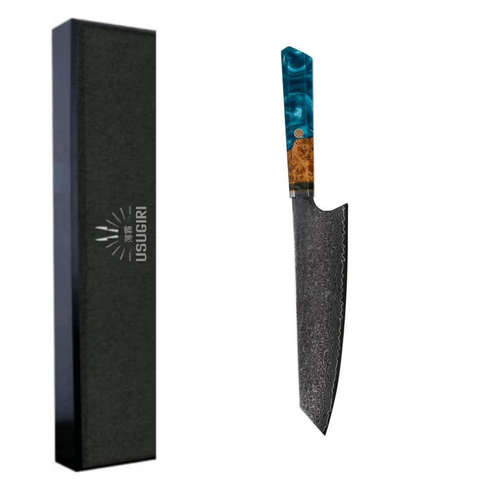 Damasko Plieno 20,6cm Smulkinimo Peilis Usugiri JH-D-015