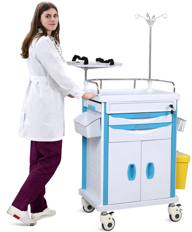 Daugiafunkcis medicininis vežimėlis KASMAN Mėlyna 625*475*950mm