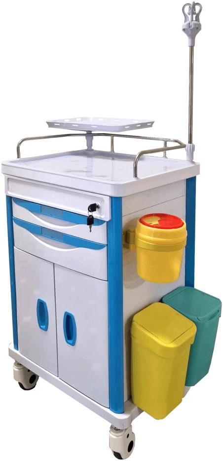 Daugiafunkcis medicininis vežimėlis KASMAN Mėlyna 625*475*950mm