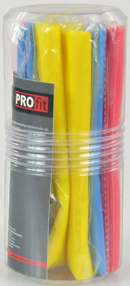 PROfit Fitneso gumų rinkinys, 120*15 cm, Storis: 0,35 mm; 0,45 mm; 0,55 mm, DK 2227-S