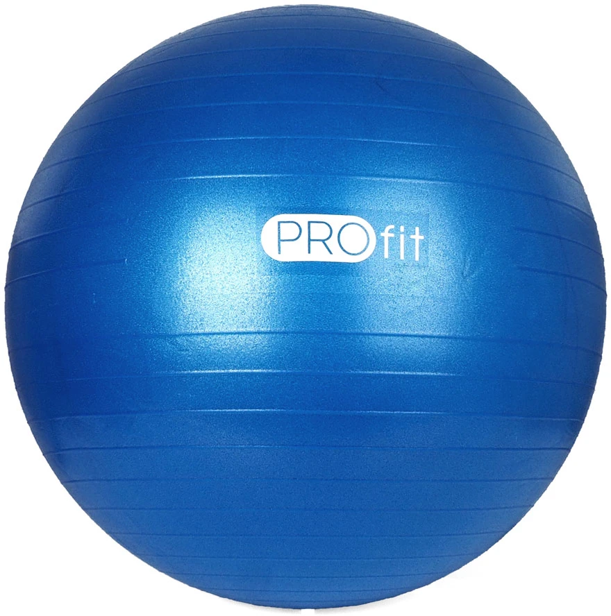 Gimnastikos Kamuolys "Profit" 45cm Mėlynas Su Pompa DK 2102