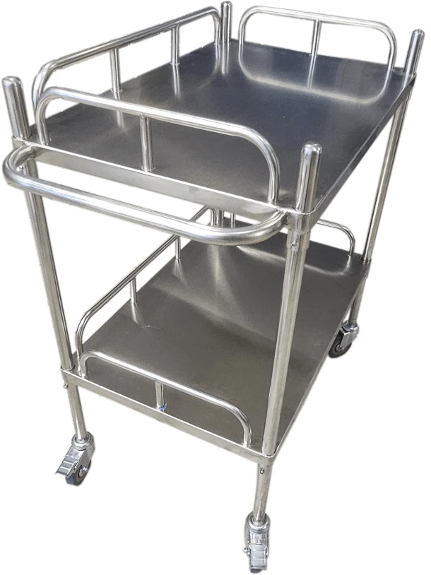 Medicininis Instrumentavimo vežimėlis KY-D10, 2 lentynos