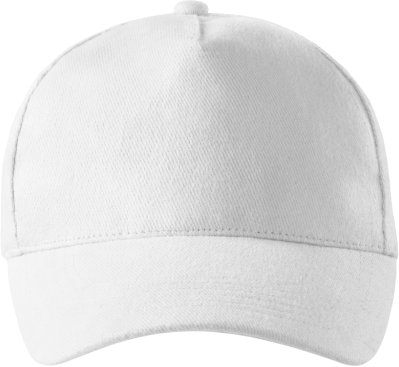Kepurė Su Snapeliu MALFINI 5P 307 Unisex, Balta 340g/m2