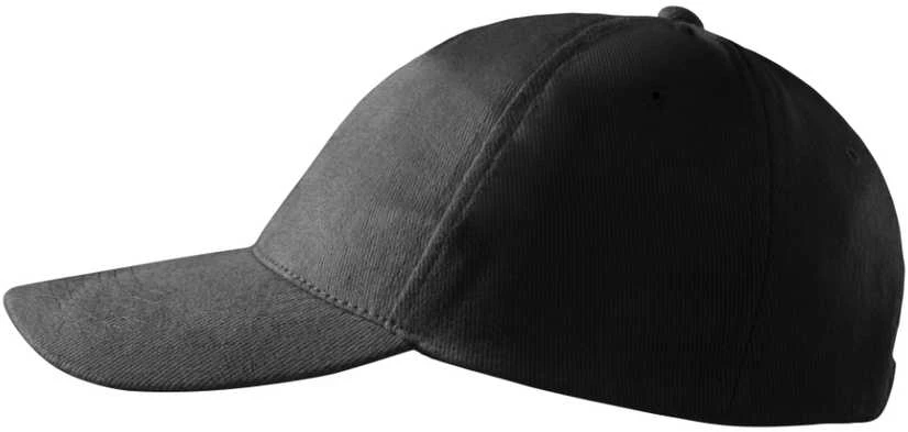 Malfini As Kepurė su Snapeliu MALFINI 5P 307 Unisex, Juoda 340g/m2